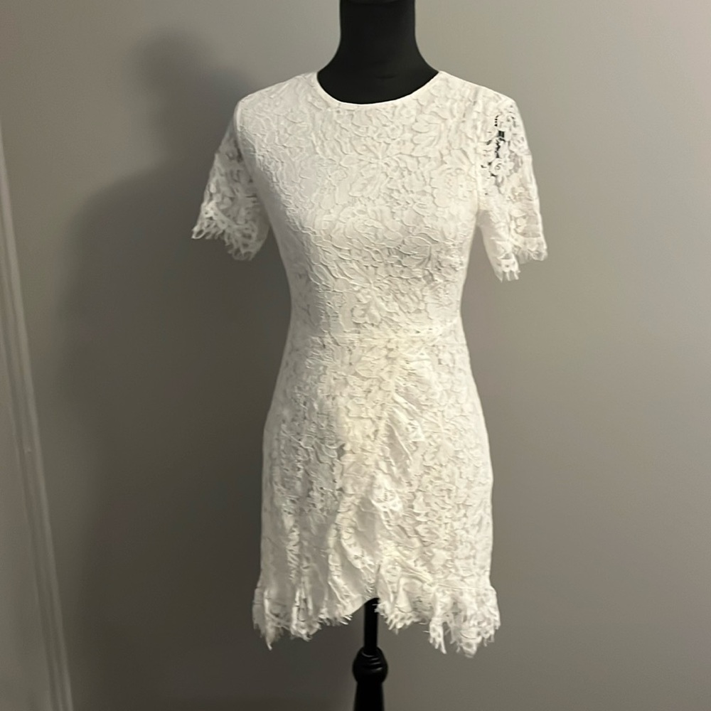 Sugar + Lips white Lace Dress